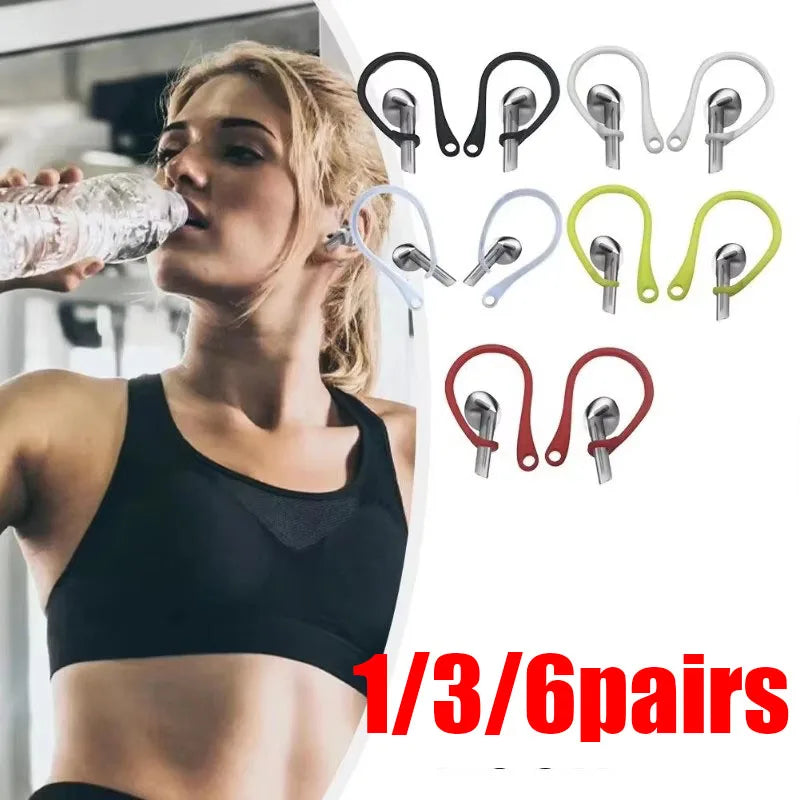 Silicone Ear Hooks for AirPods & EarPods – Anti-Lost Clips