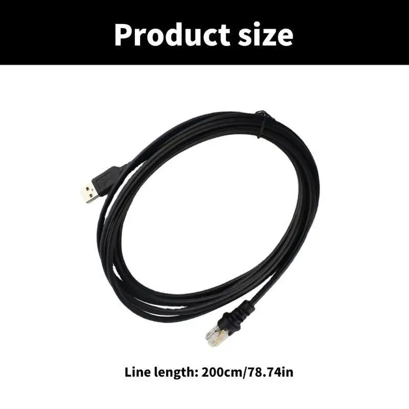 652F Omnidirectional Barcode Scanner USB Cable 200CM For MS5145 MS9540MS7120 Fast Zpaxo