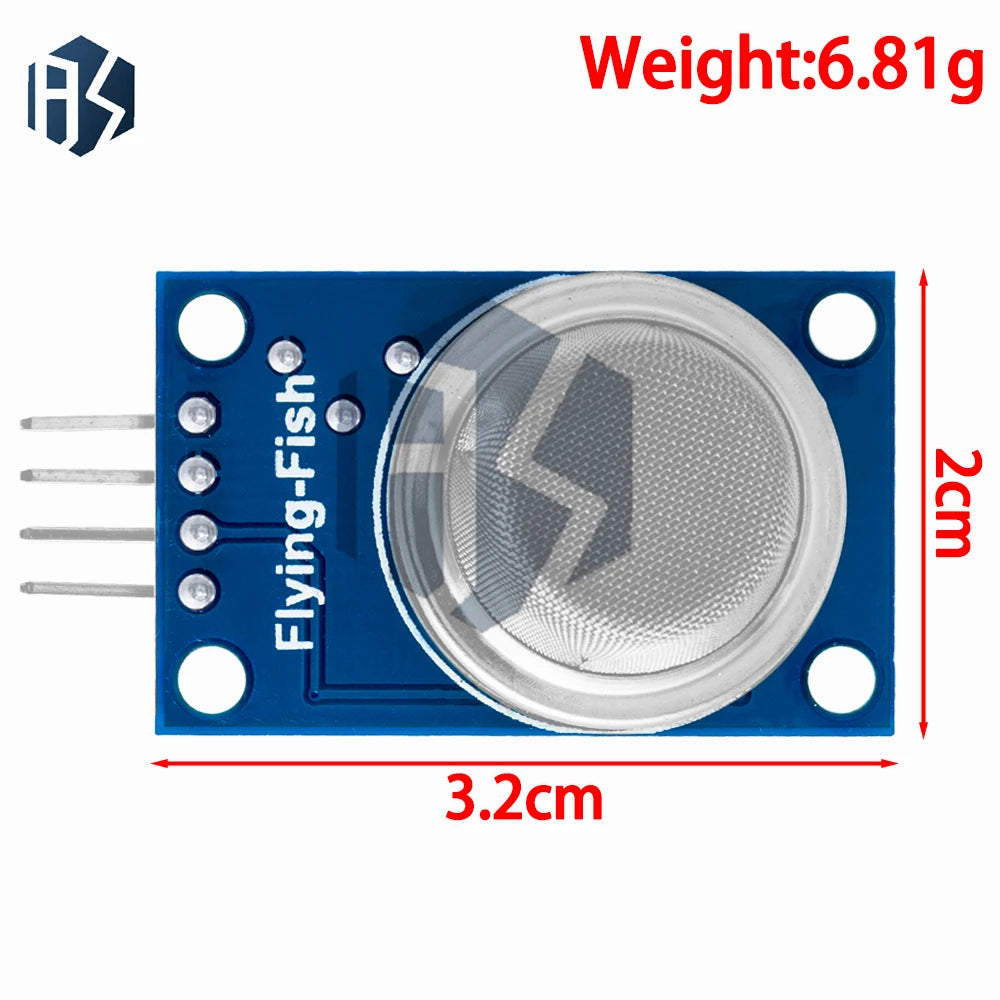MQ Series Gas Detection Sensor Module Includes MQ-2 MQ-3 MQ-4 MQ-5 Zpaxo