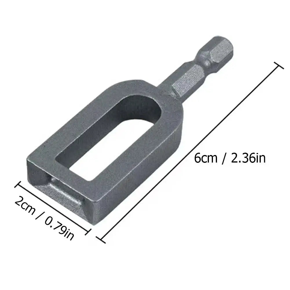 1/4" Hex Shank Wire Twister Drill Attachment | Rebar Tie Tool Drill Wire Twister Zpaxo