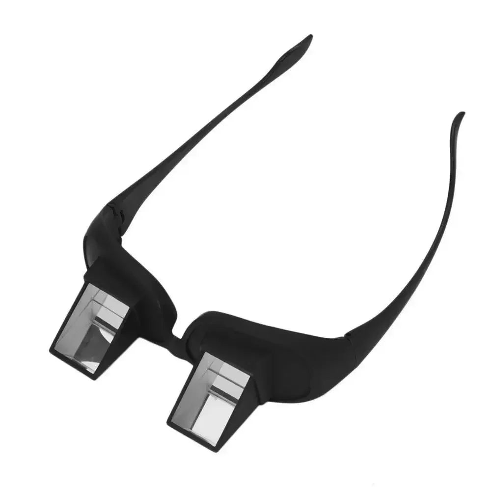 Lazy Eyeglasses Lazy Reading Glasses Prismatic Horizontal Glasses Lying Down Bed Reading Watching HD Readers Glasses Zpaxo