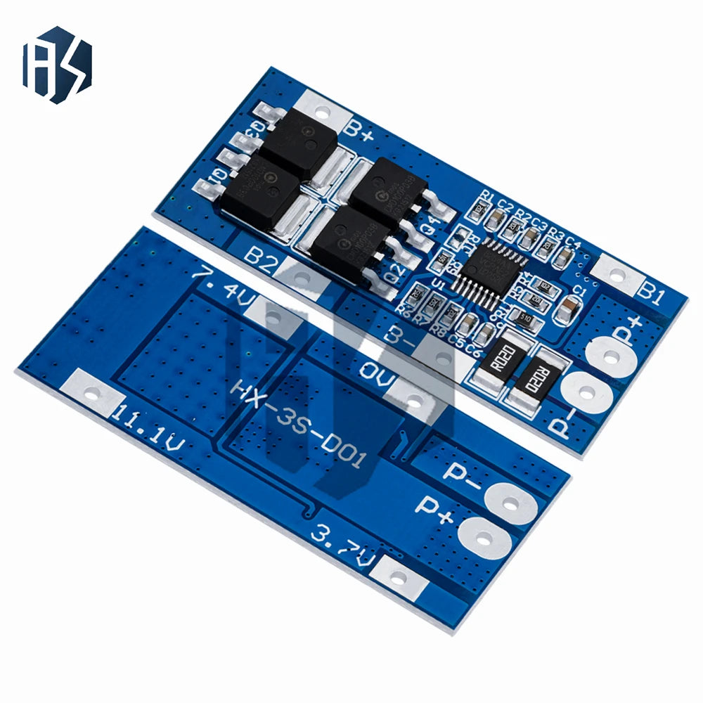 18650 Li-ion Battery Protection Board – 1/4PCS 3S 20A 3.7V/12.6V BMS Charger with Short Circuit Protection Zpaxo
