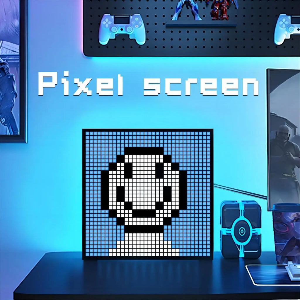 Smart LED Matrix Pixel Display RGB DIY Graffiti Bluetooth App Control Art Display For Gaming Room Decor Cool Animation Frame Zpaxo