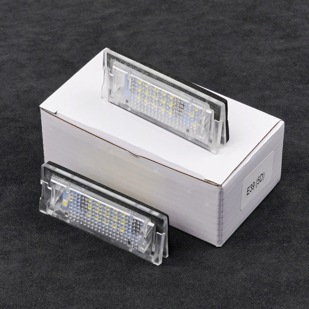 2x Error Free LED Number License Plate Light For BMW E39 5D 5 Door Wagon Touring Zpaxo