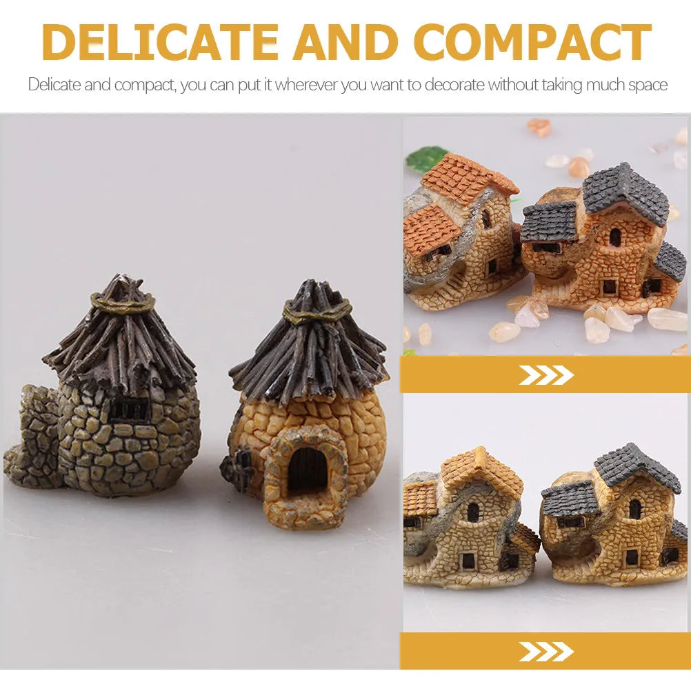 Resin Miniature Decor Micro-landscape Ornament Creative Craft Vivid