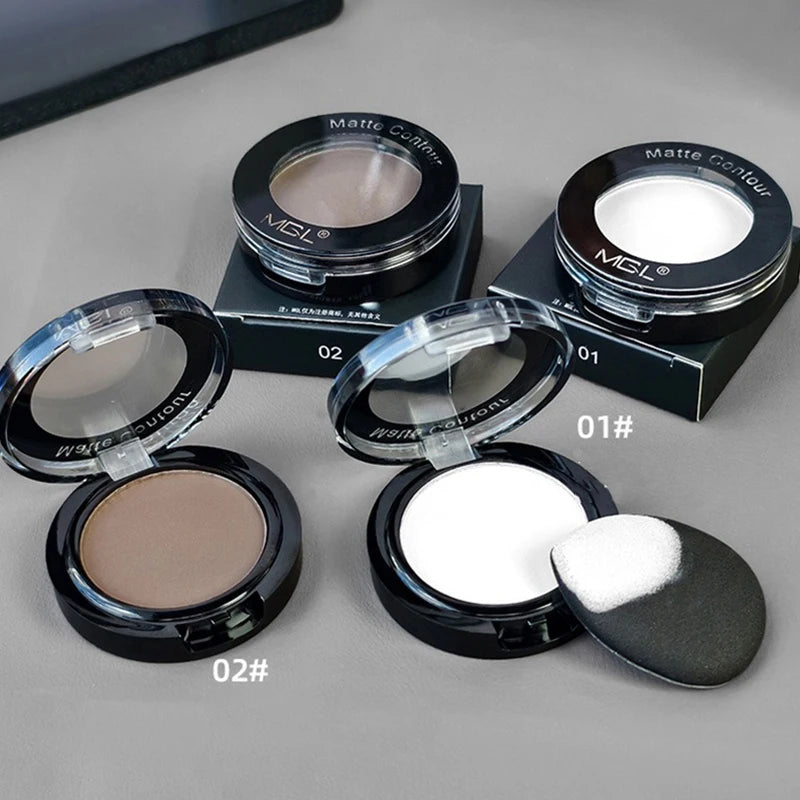 Matte Monochrome Eyeshadow Palette Delicate Eye Contouring Natural 3D Zpaxo