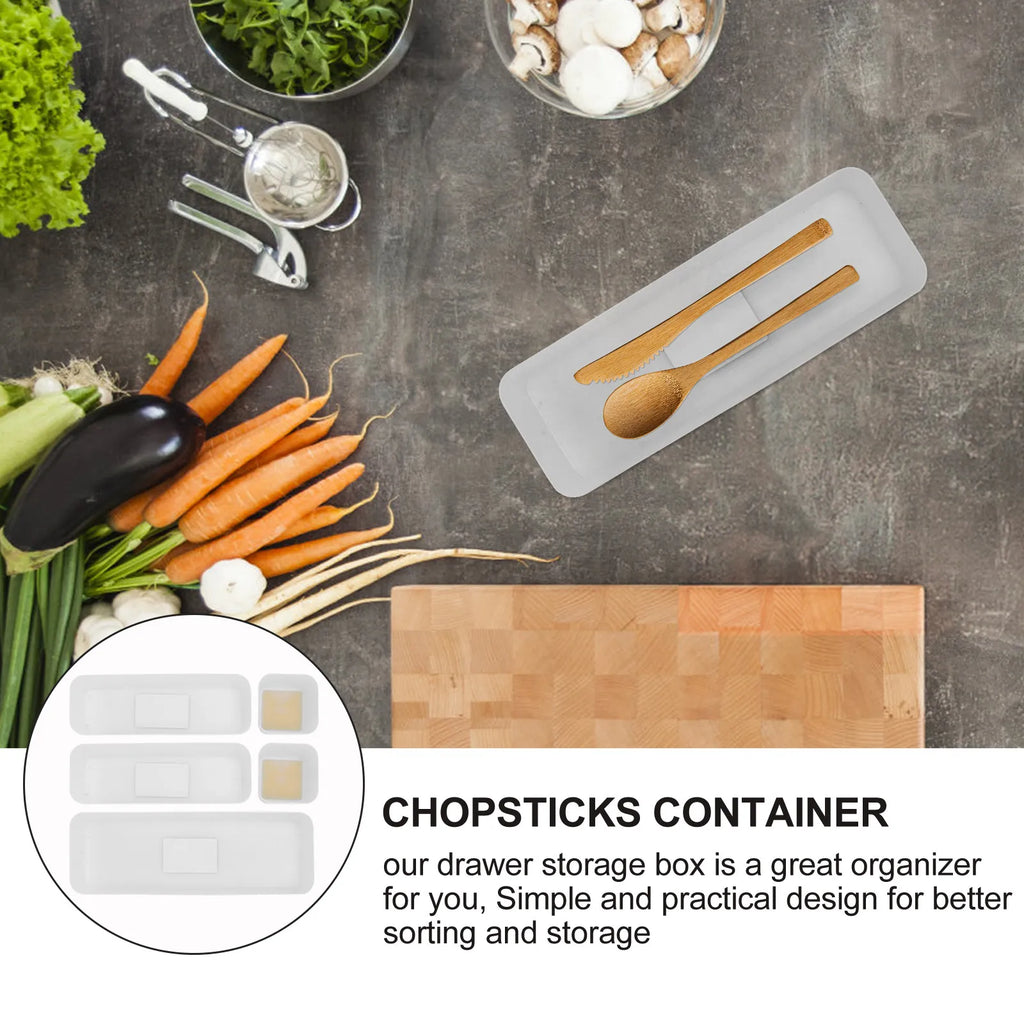 Storage Box Multipurpose Organizer White Drawer Case Stationery