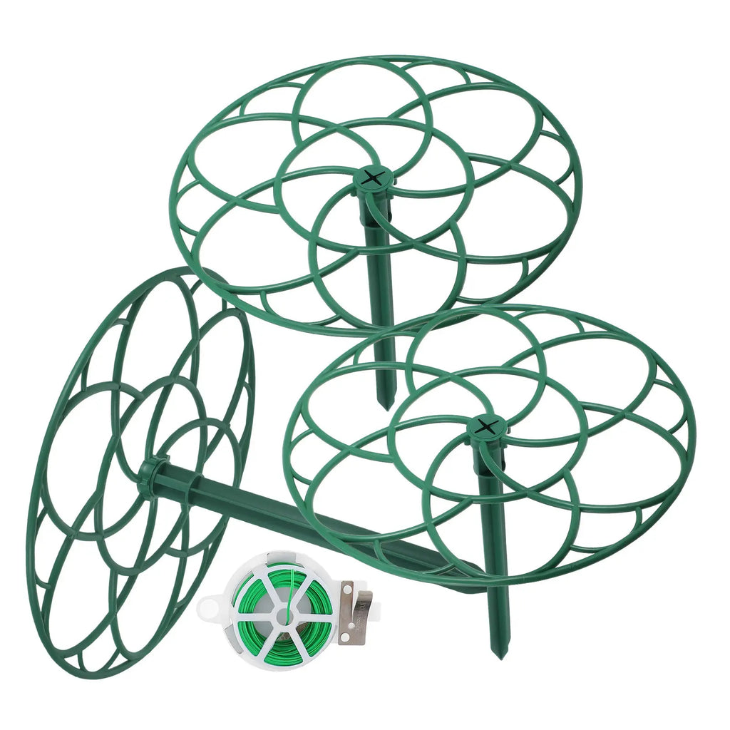 1Set Sunflower Flower Support Frame Garden Plant Support Trellis Climbing Plant Stakes Peony Tomato Rose Outdoor Zpaxo