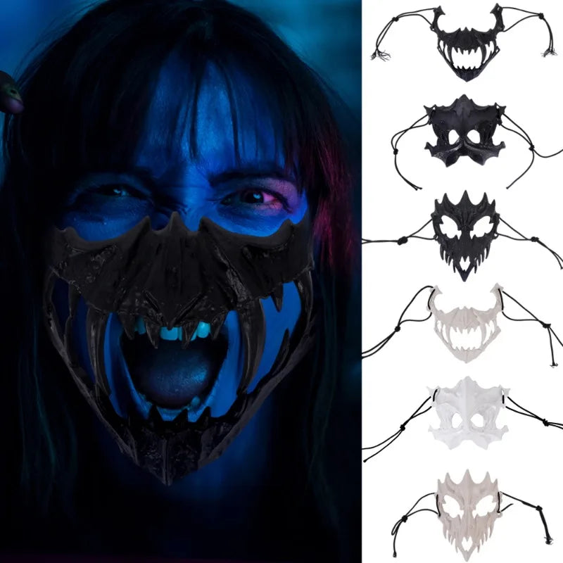 White Wolf Mask Party Accessories Gifts Her Him Holiday Decorations