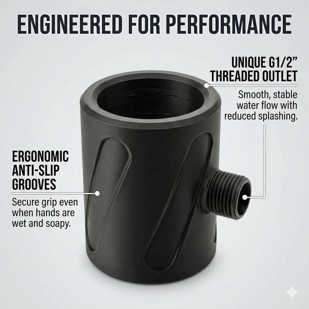 3D Printed Men Handheld Shower Head High Pressure Spiral Nozzle Flushing Massage Circular Shower Head Shower Accessories 1PC Zpaxo