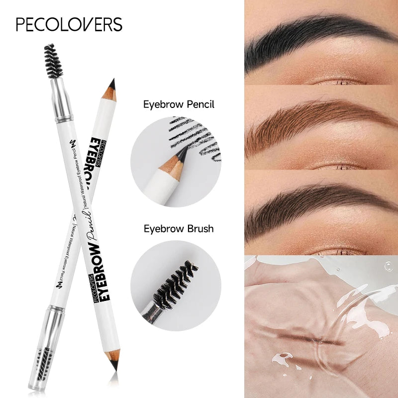 Waterproof Eyebrow Pencil Long-lasting 3 Colors Natural Eye Brow Pencil Brown Black Enhancer Dye Tint Pen Makeup Tools Zpaxo