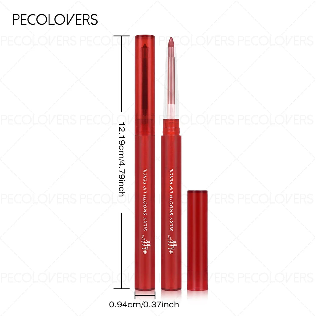 1PC Vibrant Colors Lip Liner, Colorfast, Easy to Color, Waterproof, , Not Sticky, Lightness, Portable Travel Makeup Zpaxo