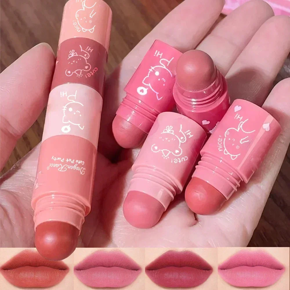 1 Cute Matte Lipstick Crayon Combo Purple Lip Tint Velvet Sexy Zpaxo