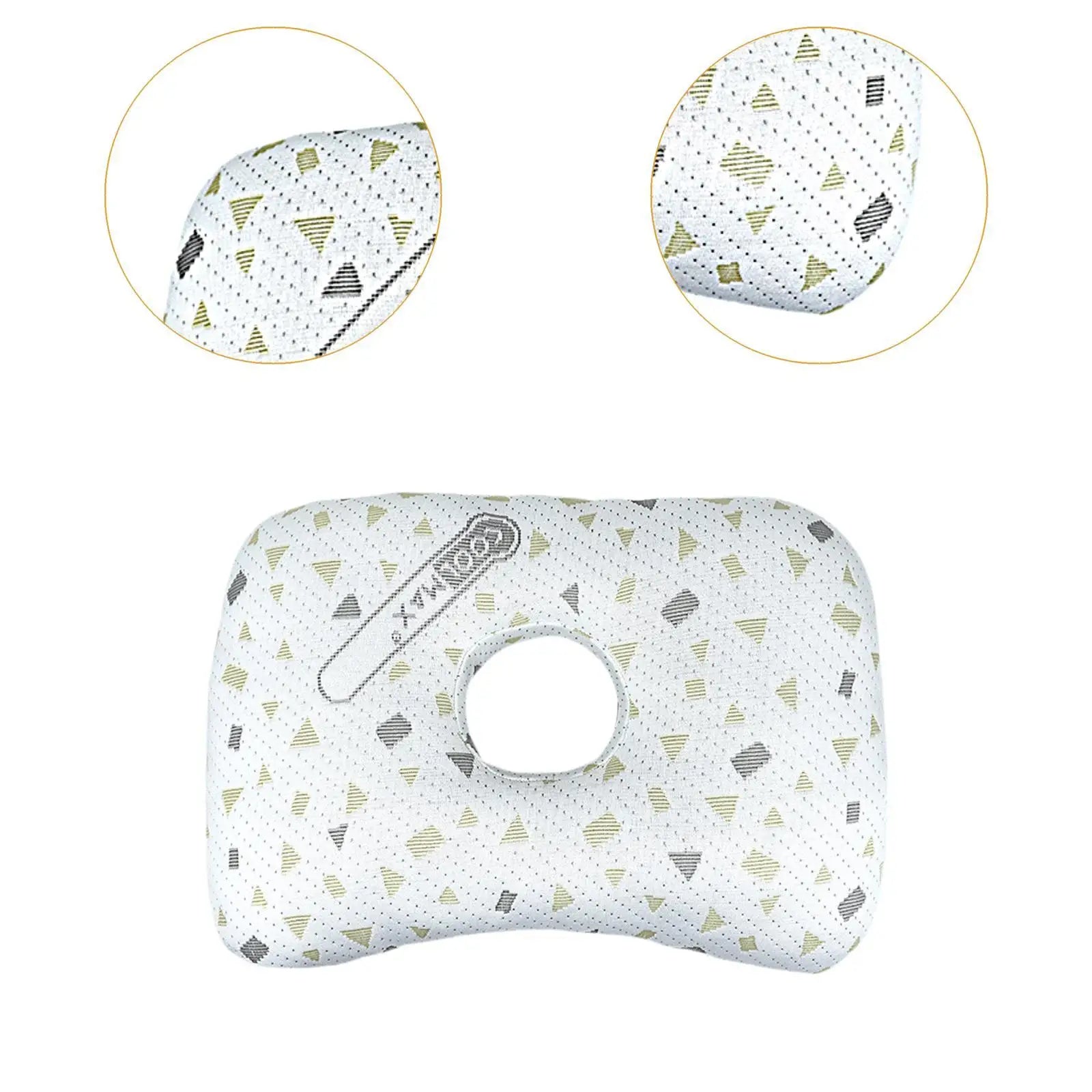 Soft Ear Piercing Pillow Cotton Filling Breathable Removable Zpaxo
