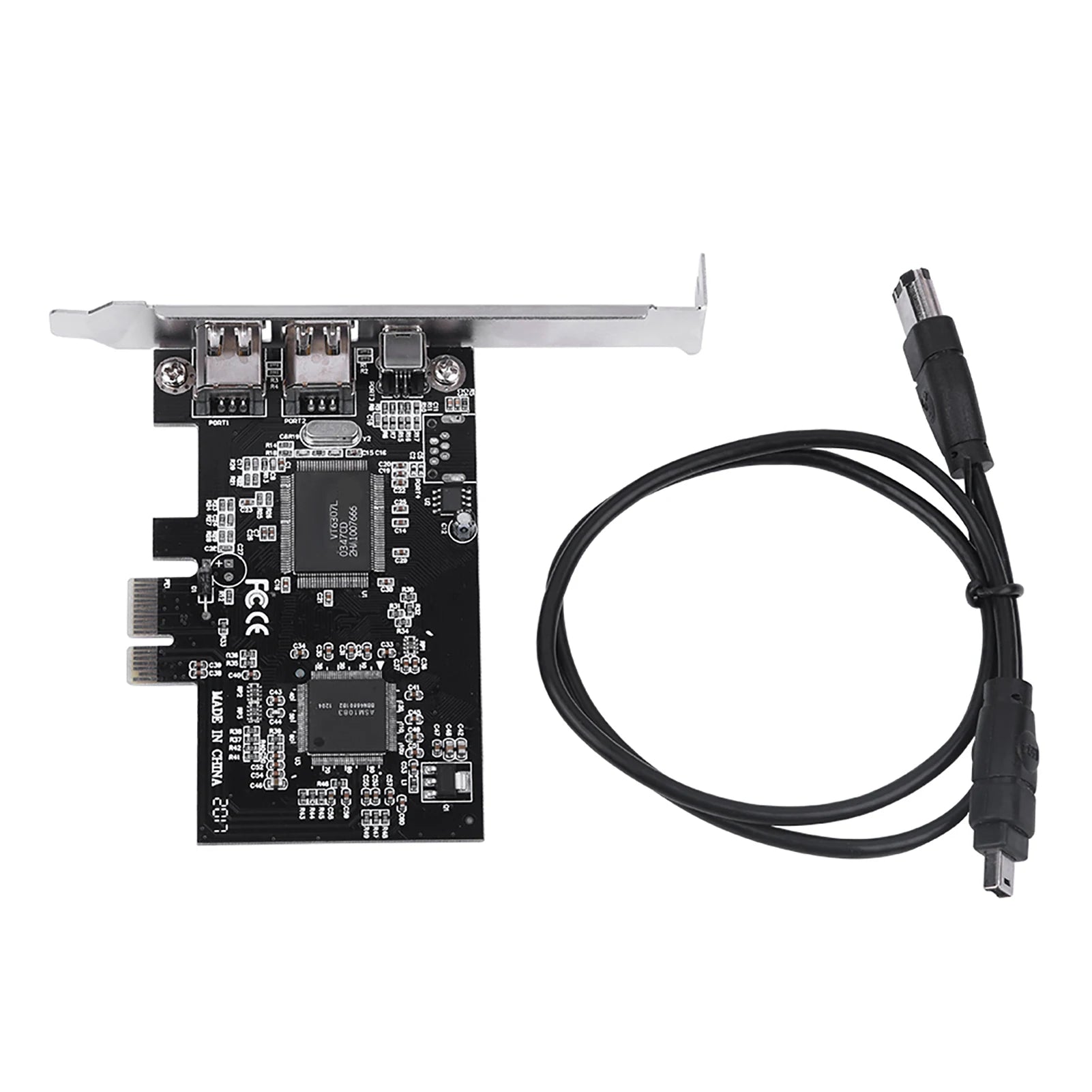 Firewire Controller Card Pci E PCI-E Express 1394a IEEE 1394 Cable