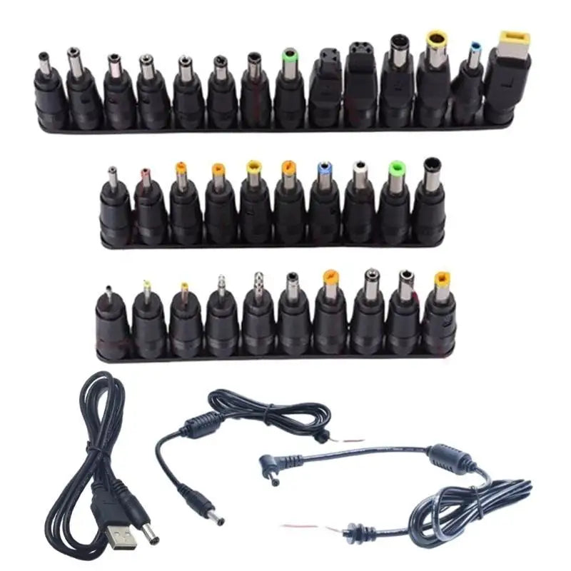 652F DC5.5x2.1 Laptops Power Adapter for Laptops Power Charging with 34PCS Barrels Plugs Zpaxo