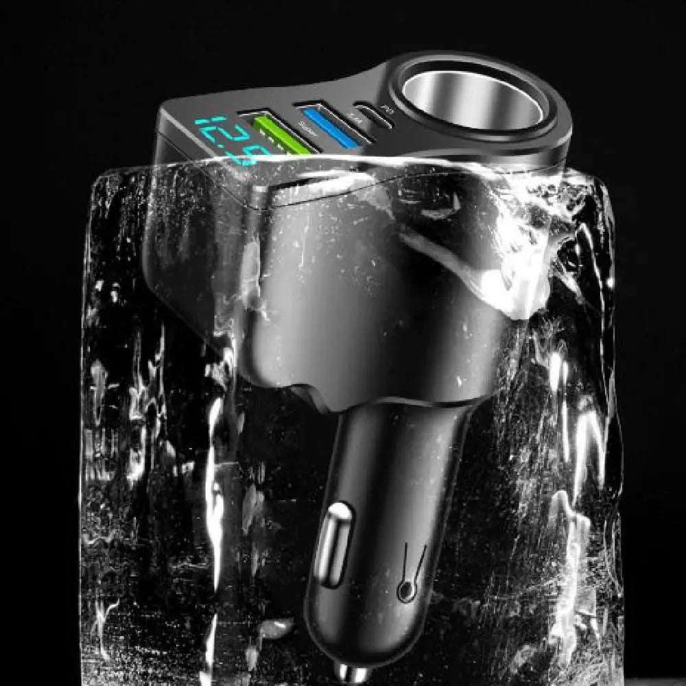1 Dual USB Car Charger 66W Fast Vehicle Mounted Inverter Zpaxo