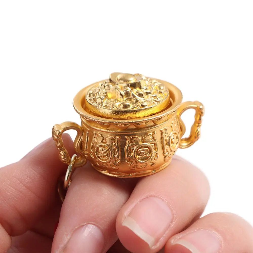 2 Pcs Zinc Alloy Zodiac Keychain Chinese Signs Pendant Keys Accessory Special Pattern Crafts Car Key Chain Lovely Gift Zpaxo