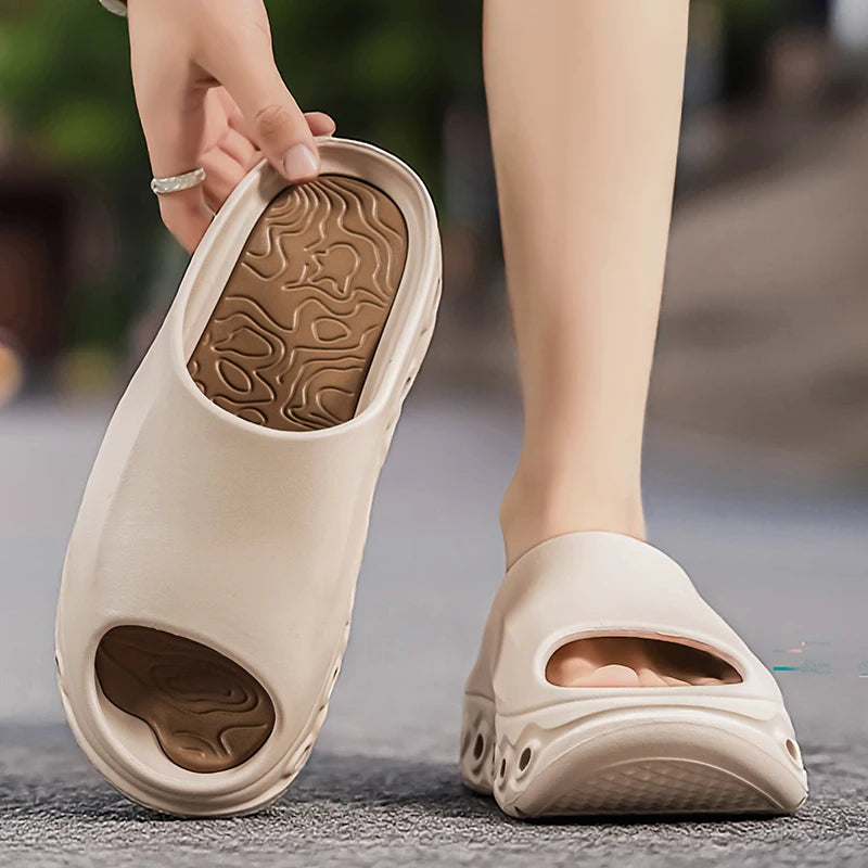 Men's Slippers Comfortable Lightweight Soft Sole Casual Slides Indoor