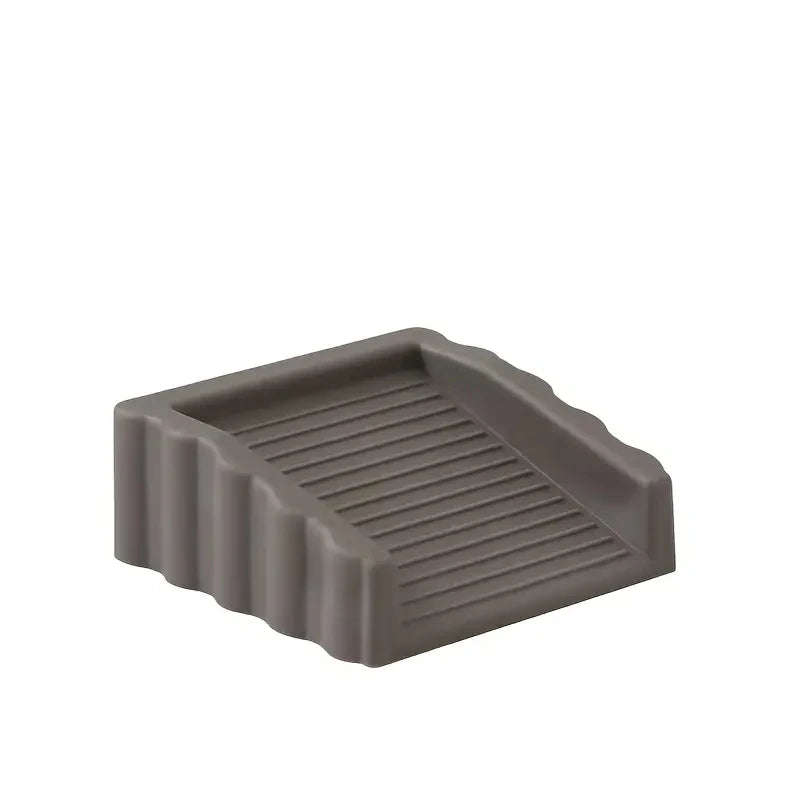 Creative storm door stopper Plastic matte surface anti-collision safety door wedge Multi-function door stopper Zpaxo gray