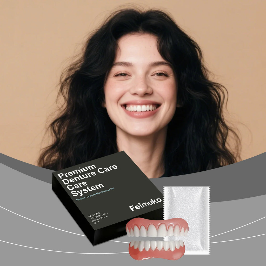 Cosmetic Denture Kit - Skin-Friendly & Comfortable, Easy-Wear Natural Fit, Instant Smile Aesthetic Improvement For Occasions Zpaxo