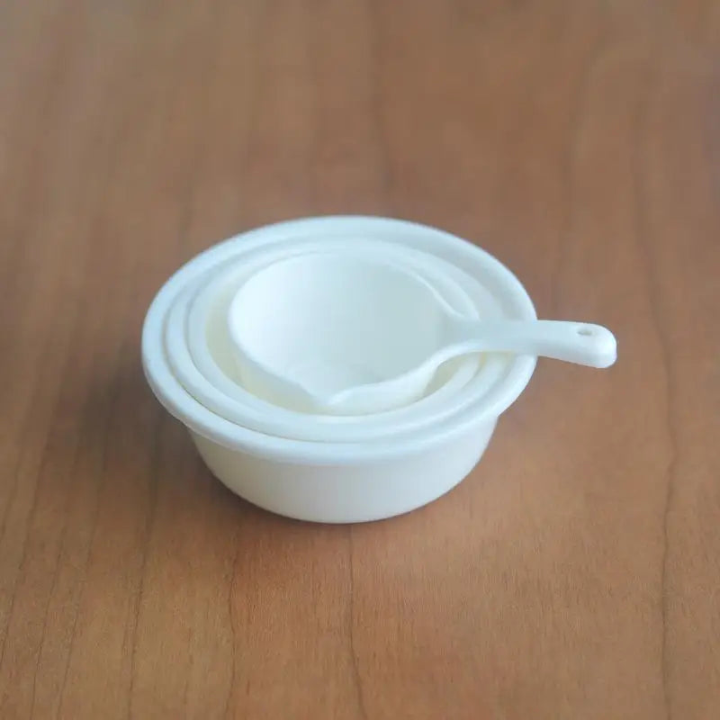 ▶1 Set 1/6 1/12 Dollhouse Miniature Simulation Plastic Basin Water Scoop Model Doll House Kitchen Accessories Toy Zpaxo A4