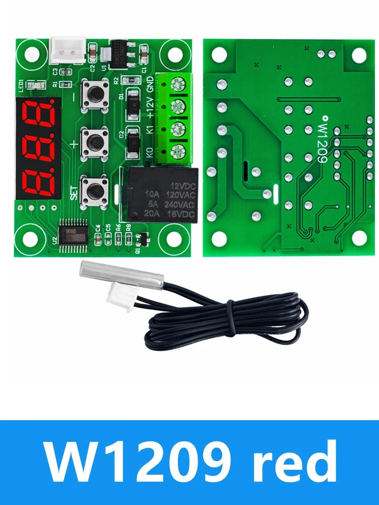 12V 24V Dual MOSFET Delay Cycle Module Programmable Timer DIY Relay Zpaxo W1209 red