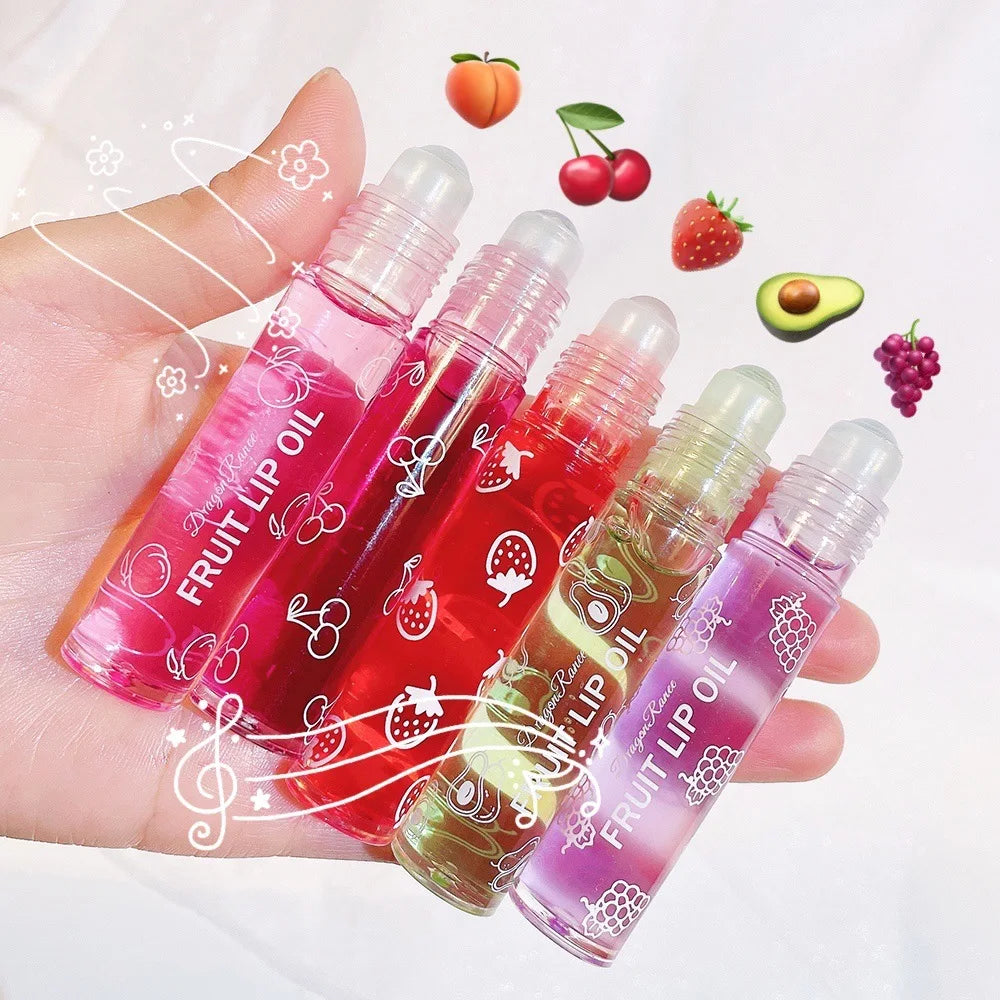 Fruit Lip Oil, Daily Base, Water-Glossy Mirror Finish, Enhances Complexion, Lip Gloss, Moisturizing, Long-Lasting, Waterproof, Versatile Lip Oil Zpaxo