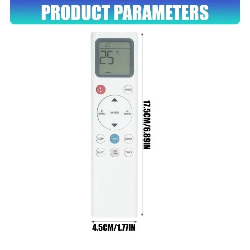 652F Direct Fit Remote Control for RG331-1 Air Conditioner Silicone Comfort Grips Zpaxo
