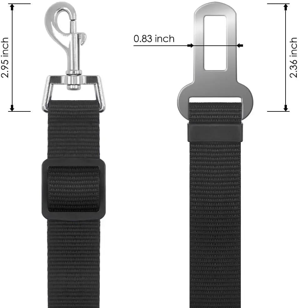 Pet Cat Dog Car Seat Belt Adjustable Safety Travel Clip Reflective