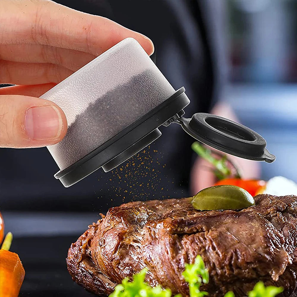 Salt and Pepper Shaker Mini Plastic Pepper Shakers with Sealed Lids Seasoning Dispenser Bottle Container for Home Outdoors Zpaxo