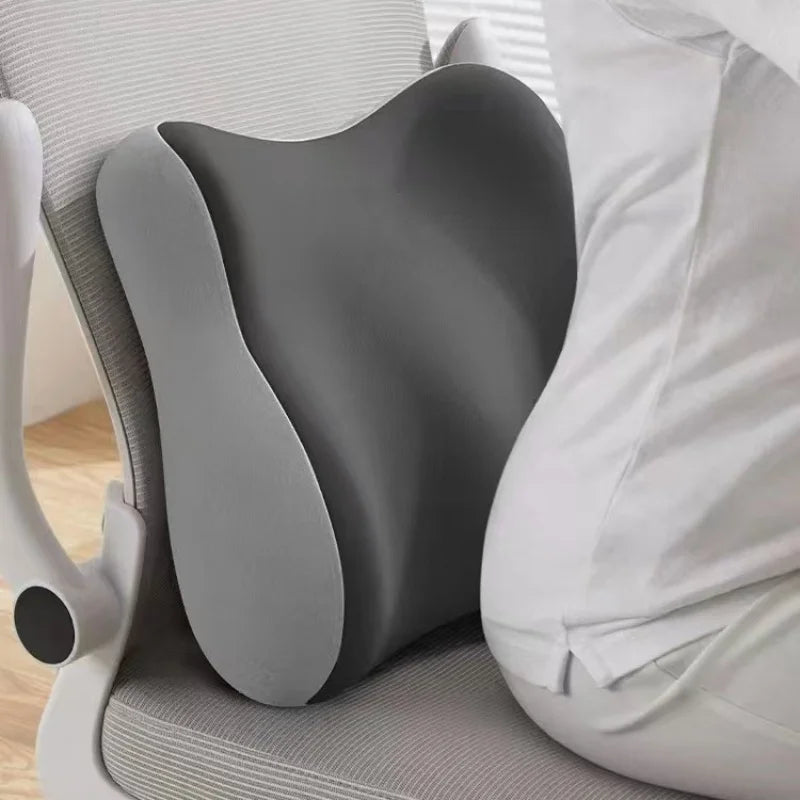 Memory Sponge Waist Pillow Lumbar Orthopedic Pillow Office Chair Backrest Chiropractic Pillows Ergonomic Lumbar Support Pad Zpaxo