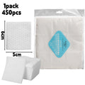 450PCS 3D Water-locking Makeup Cotton Pads for Women Non-shedding Square Pearl Pattern Cosmetic Remover Cotton Pads Face Tools Zpaxo 450pcs