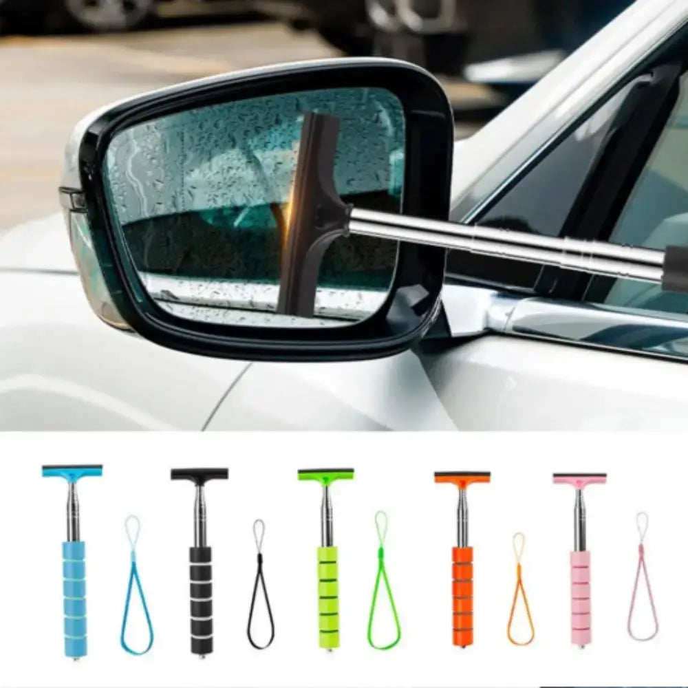 Stainless Steel Car Rearview Mirror Wiper Telescopic Retractable Zpaxo