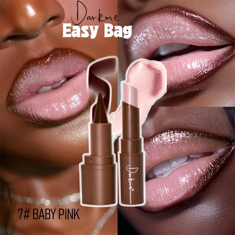 Waterproof Tapered Tip Lip Liner Pencil & Pearlescent Lipstick Set Long Lasting Matte Smooth Mirror Sparkling Lips Makeup Combo Zpaxo 07