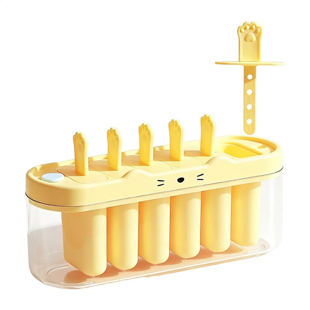 6-Cavity Popsicle Mold – Ice Pop Maker with Sticks Popsicle Mold Zpaxo