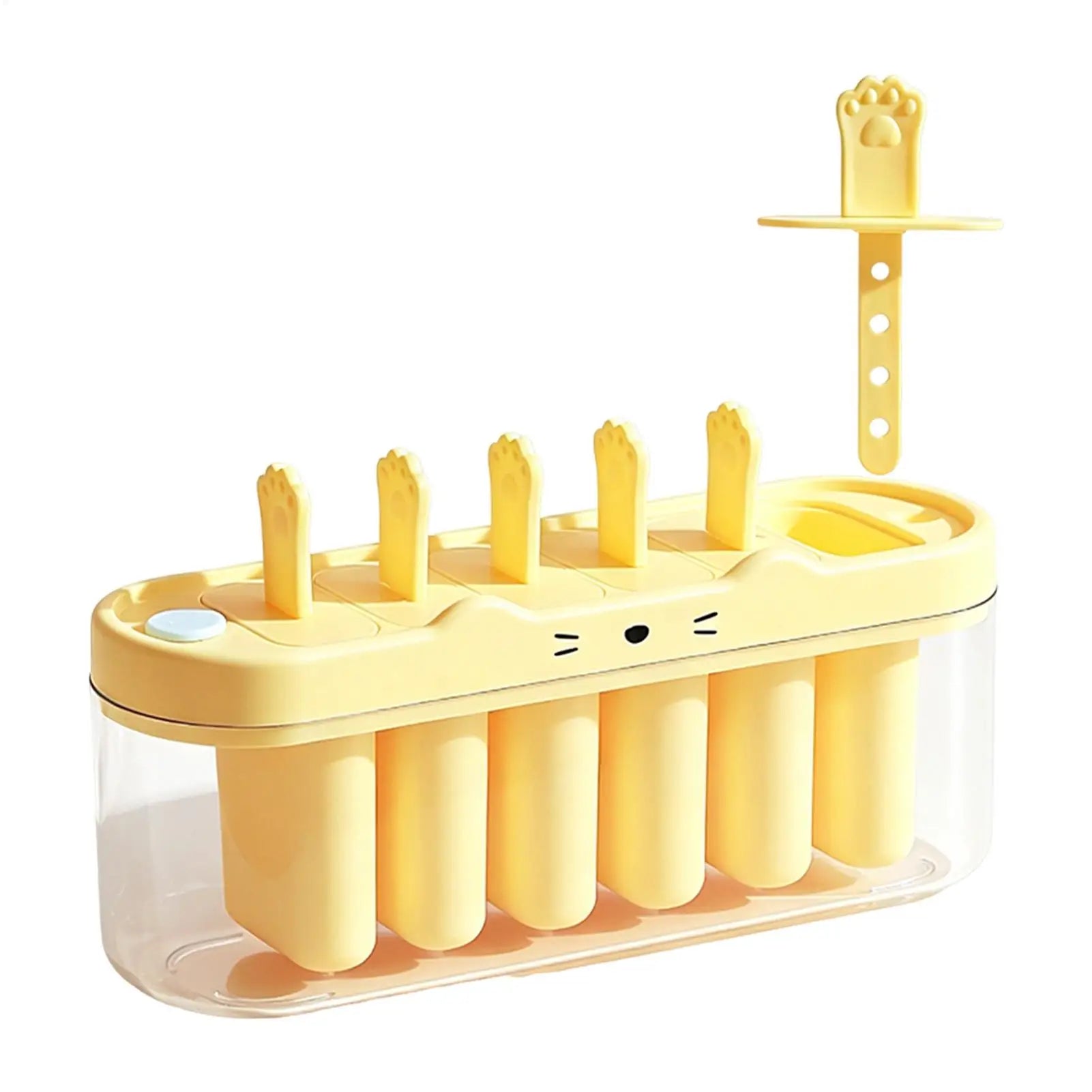 6-Cavity Popsicle Mold – Ice Pop Maker with Sticks Popsicle Mold Zpaxo