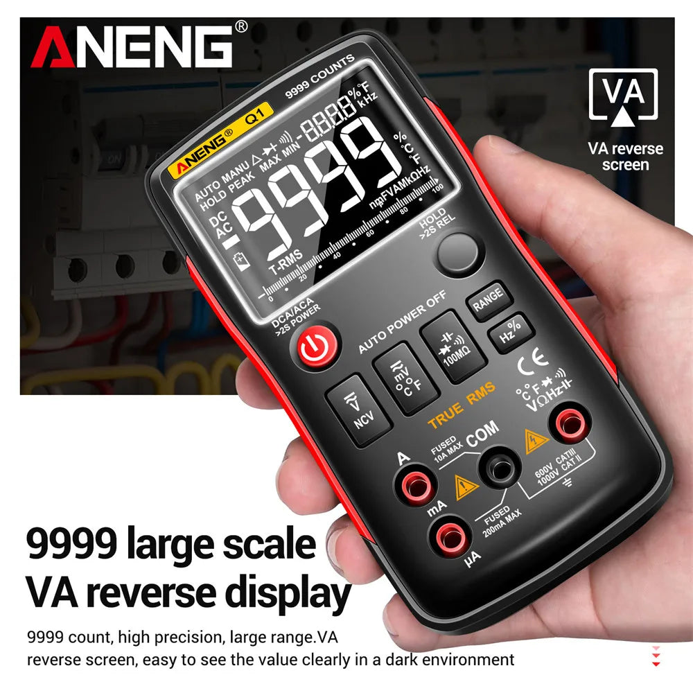 ANENG Q1 Digital Multimeter Multimetro DIY Transistor Capacitor NCV