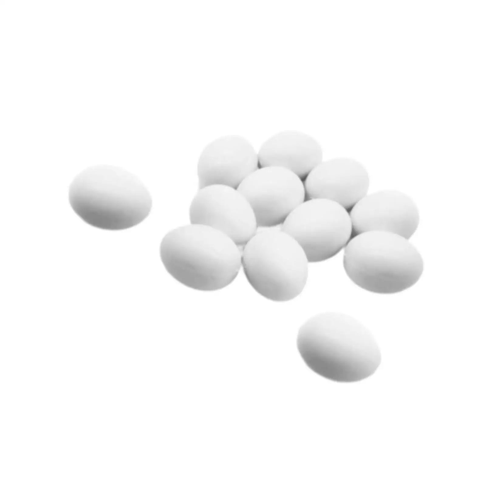 12x Solid Plastic Pigeon Eggs Home Decor Poultry Supply Artificial Easter Eggs Zpaxo Default Title