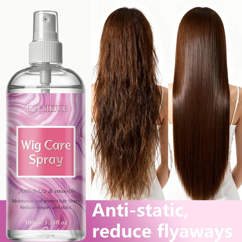 YUITIKUE Wig Care Spray – Anti-Frizz & Anti-Static 100ml Wig Conditioning Spray Zpaxo