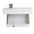 Wall Mounted Wooden Hanging Shelf Storage Rack Dorm Room Apartment