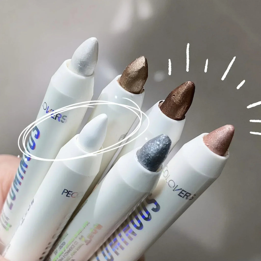Blue Matte Eyeshadow Stick in Gray Line - Waterproof, Twist-up Monochrome Eyeshadow for Long-Lasting Metallic Eye Makeup Effects Zpaxo