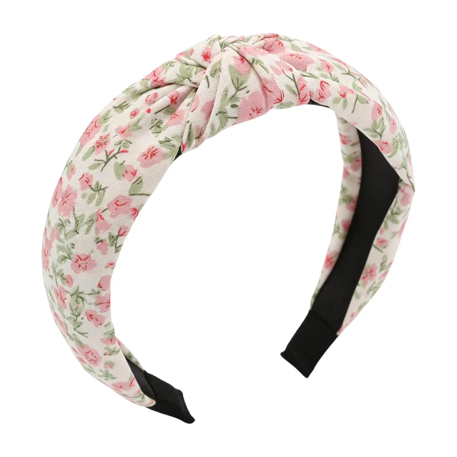 Floral Knotted Headband for Women – Non-Slip Hair Hoop Knotted Hair Headband Zpaxo