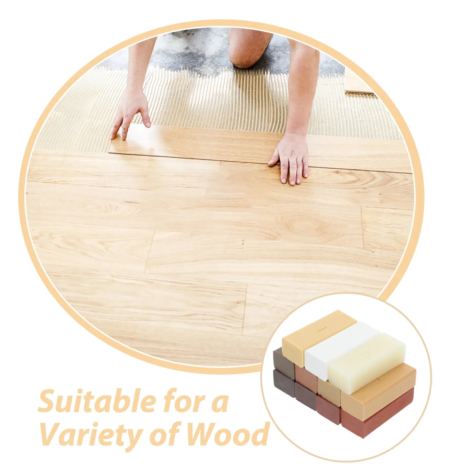 Wood Floor Repair Wax Natural Blocks Hardwood Laminate Vinyl Plank