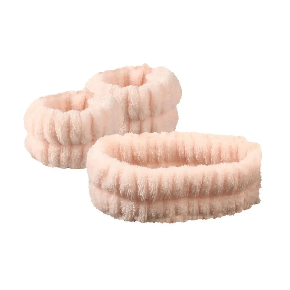Face Wash Headband & Wristband Set – Skincare Hair Band