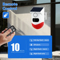 WiFi Alarm Sensor Tuya Solar Powered Wireless Infrared Motion Sensor Detector Strobe Siren PIR Sensor 120dB Alarm Waterproof Zpaxo black