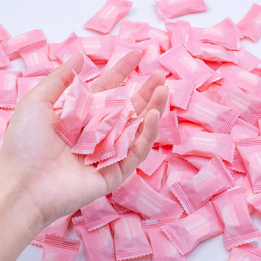Compressed Towel Disposable Portable Face Towel Cotton Coin Tissue Suitable For Travel Camping Hiking Sports Beauty Salons Zpaxo