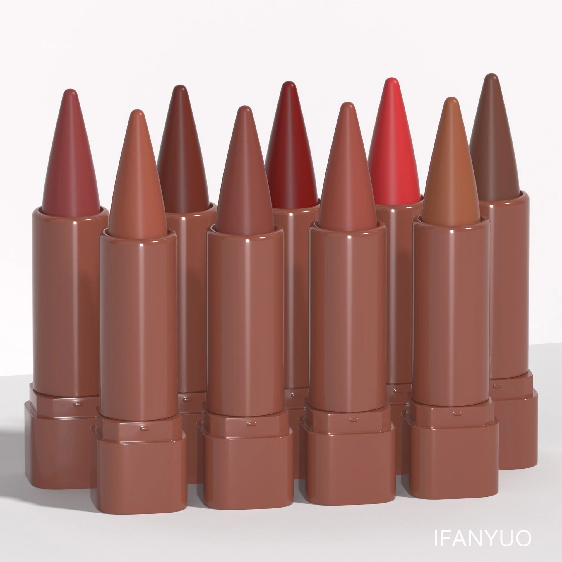 Multicolor Matte Gradient Lip Liner Pen Sexy Velvet Lipstick Lasting