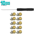 No-Sew Metal Snap Jeans Button Replacement Kit – 10/20/30 Pcs