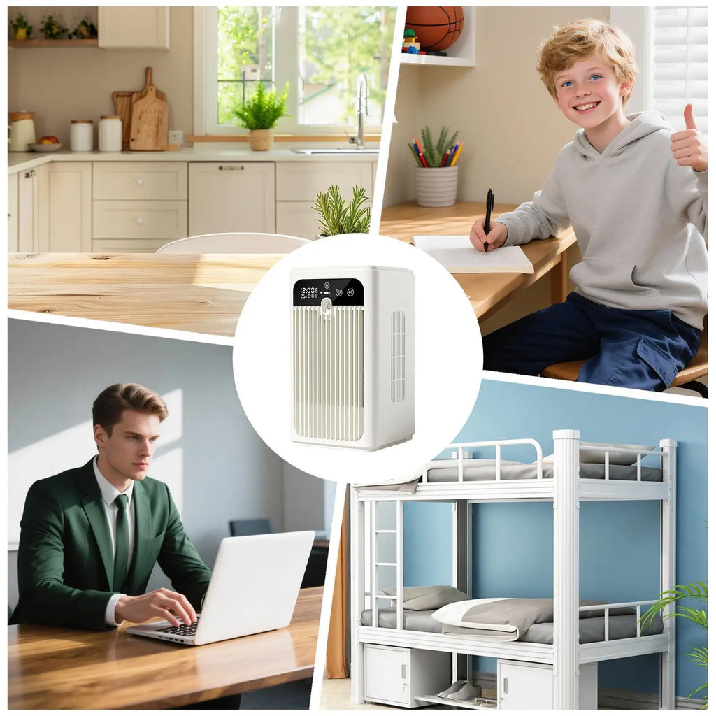 Mini USB Desktop Fan Portable Home Air Conditioner 3000mAh